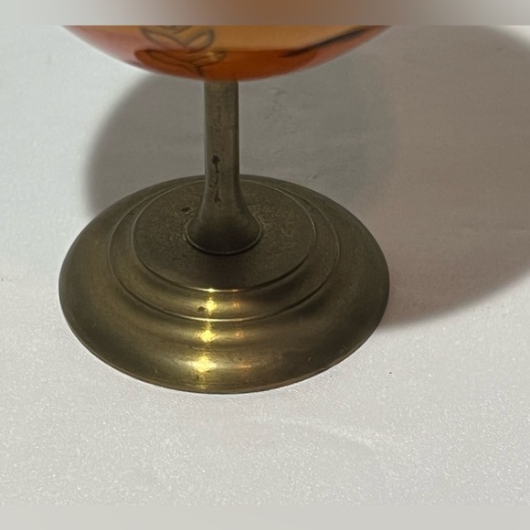 VTG Russian Lacquer Wood Egg Oil Painted Baby Dragon Birds Candles HTF Easter - Picture 10 of 11